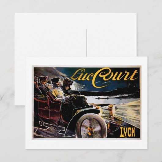 Luc Court -  automatische reclame Briefkaart (Voorkant / Achterkant)