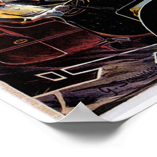 Luc Court Lyon Automobile and  Art Poster (Hoek)