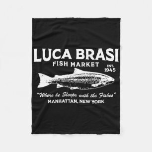 Luca Brasi Vis Markt De Peetvader Est 1945 Vis Fleece Deken
