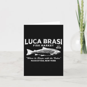 Luca Brasi vismarkt Retro Gevist Kaart