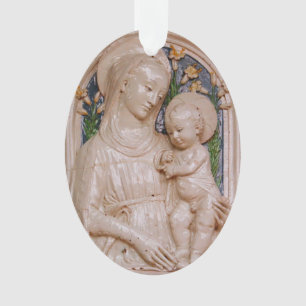 Luca della Robbia Madonna Kind en Lelies Kunst Ornament