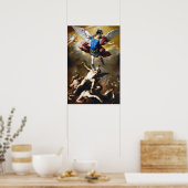 Luca Giordano De Herfst van de Rebel Angels Poster (Keuken)