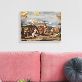 Luca Giordano - Vertumnus en Pomona Canvas Afdruk (Insitu (Woonkamer))