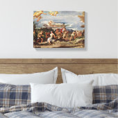Luca Giordano - Vertumnus en Pomona Canvas Afdruk (Insitu (Slaapkamer))