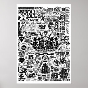 Luca Ionescu "Geschiedenis van de Logo" Poster