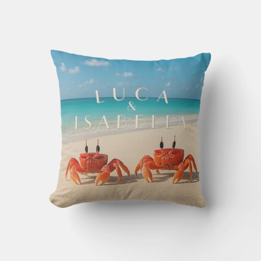 Luca & Isabella – Persoonlijk Outdoor Kussen (Voorkant)