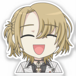 Luca Kaneshiro Smiling Chibi Sticker