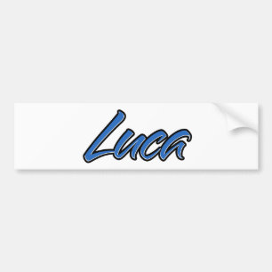 Luca Name blue Aufkleber Sticker Autoaufkleber
