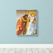 Luca Signorelli: Christus en de twijfelende Thomas Canvas Afdruk (Insitu (Houten vloer))
