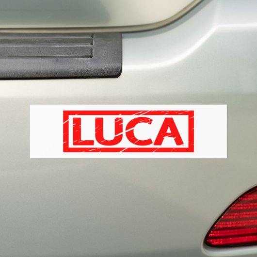Luca Stamp Bumpersticker (Op auto)
