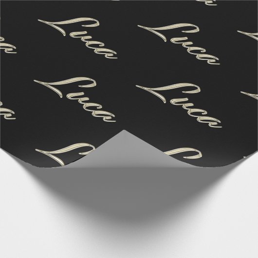 Luca Vorname Name edles Geschenkpapier Papier (Hoek)