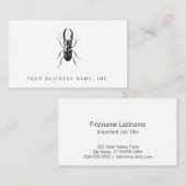 Lucanus Metallicus Beetle Visitekaartje (Voorkant / Achterkant)