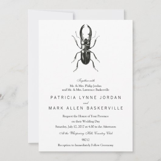 Lucanus Metallicus Kever Kaart (Voorkant)