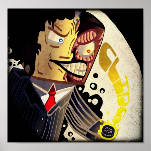 Lucargia's poster voor het tekenen van de huid met (Voorkant)