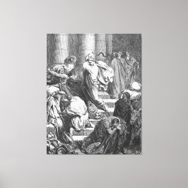 Lucas 22 Een engel verschijnt aan Jezus in de hof Canvas Afdruk