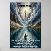 Lucas 23:34 En Jezus zeide: "Vader, vergeef hen Poster (Voorkant)