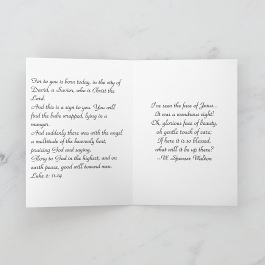 Lucas 2:11-14 Kaart (Binnen)