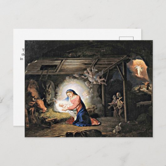 Lucas 2-11, Kerstmis geschrift, Briefkaart (Voorkant / Achterkant)