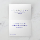 Lucas 2:11 Sneeuwman Ornament Kerst Feestdagen Kaart (Binnen)