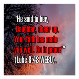 Lucas 8:48 WEBU Perfect Poster