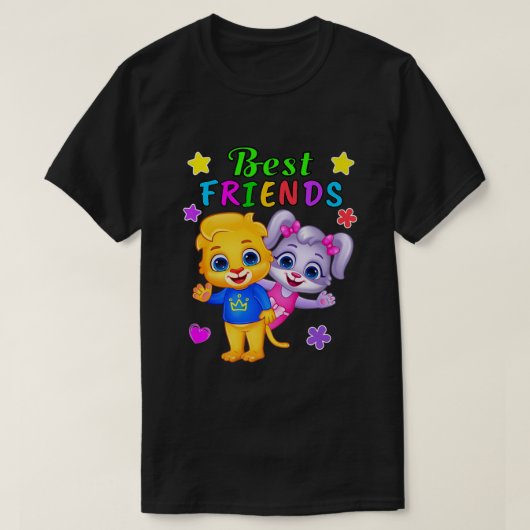 Lucas and Ruby Best Friends Forever by RV AppStud T-shirt (Design voorkant)
