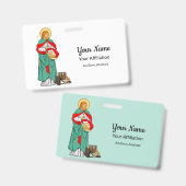 Lucas, beminde geneesheer (vertaling: H. de Vos; v Badge (Voor- en achterkant)