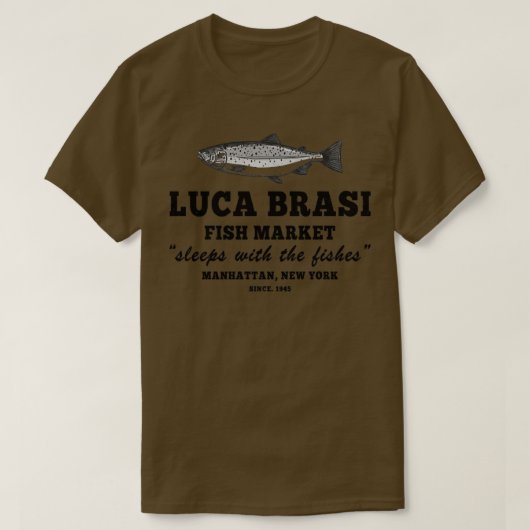 Lucas Brasi slaapt met de viskool T-shirt (Design voorkant)