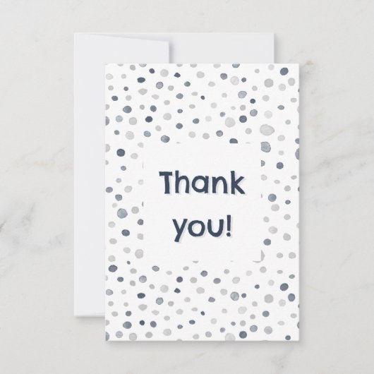Lucas Confetti Waterverf Stippen Dank u kaart (Voorkant)