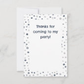 Lucas Confetti Waterverf Stippen Dank u kaart (Achterkant)