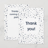 Lucas Confetti Waterverf Stippen Dank u kaart (Voorkant / Achterkant)