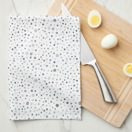Lucas Confetti Waterverf Stippen Keuken Handdoek (Quarter Fold)