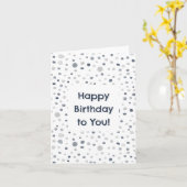 Lucas Confetti Waterverf Stippen Verjaardag Kaart (Gele Bloem)