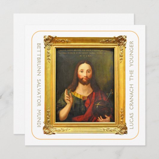 Lucas Cranach de Jongere Salvator Mundi Hi-Def (Voorkant / Achterkant)