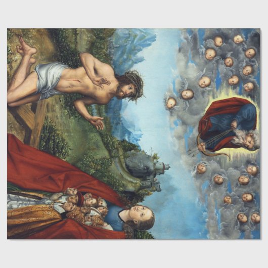 Lucas Cranach de Oudere Christus en de Maagd Cadeaupapier (Vlak)