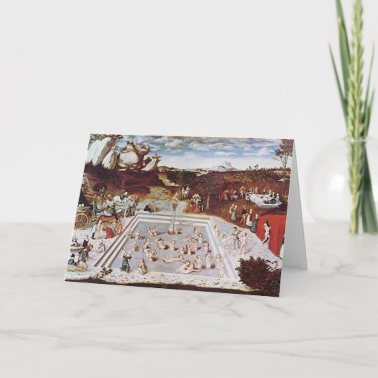 Lucas Cranach Ouder de Fontein van de Jeugd Kaart (Voorkant)