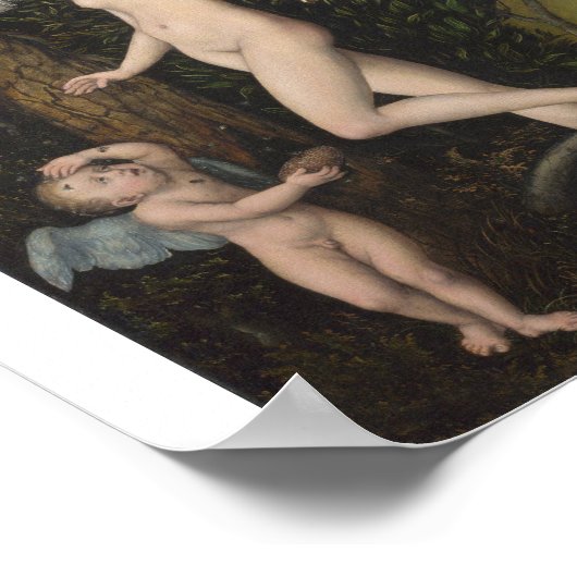 Lucas Cranach The Elder - Cupid Complaining Poster (Hoek)