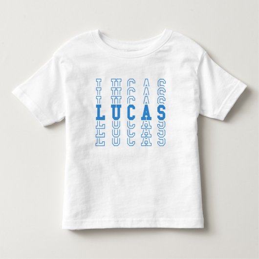 Lucas Custom Boy Name Kinder Shirts (Voorkant)