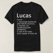LUCAS Definition Personal Name Funny Birthday T-shirt (Design voorkant)