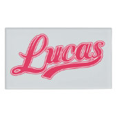Lucas Ele-Athletic Custom Name Label Naambadge (Voorkant)