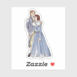 Lucas en Julia Custom-Cut Vinyl Sticker