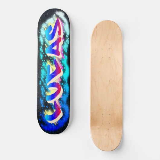 LUCAS Gepersonaliseerd Graffiti Skateboard (Voorkant)