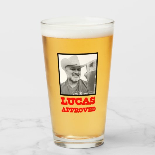 LUCAS HEEFT HET GOEDGEKEURD! GLAS (Voorkant gevuld)