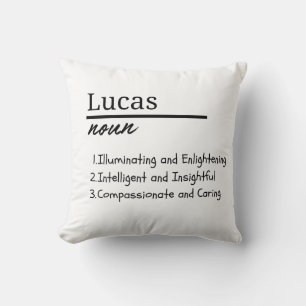 Lucas, jongen gepersonaliseerde naam definitie kussen