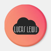 Lucas Lewis Logo Magnet (Voorkant)