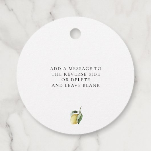 Lucas Limoncello Bedankjes Labels (Achterkant)