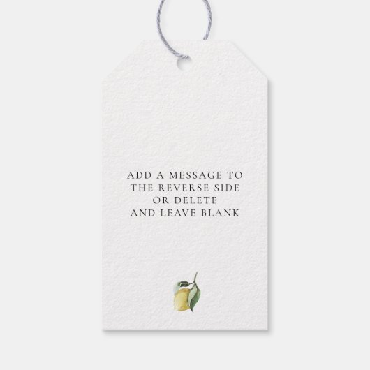 Lucas Limoncello Cadeaulabel (Achterkant)