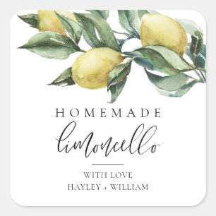 Lucas Limoncello Vierkante Sticker