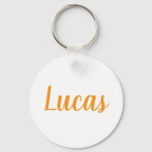 Lucas name Metal ring keychain (Voorkant)