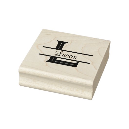 Lucas Name Stamp & Monogram Stamp Rubberstempel (Stempel)