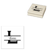 Lucas Name Stamp & Monogram Stamp Rubberstempel (Gestempeld)